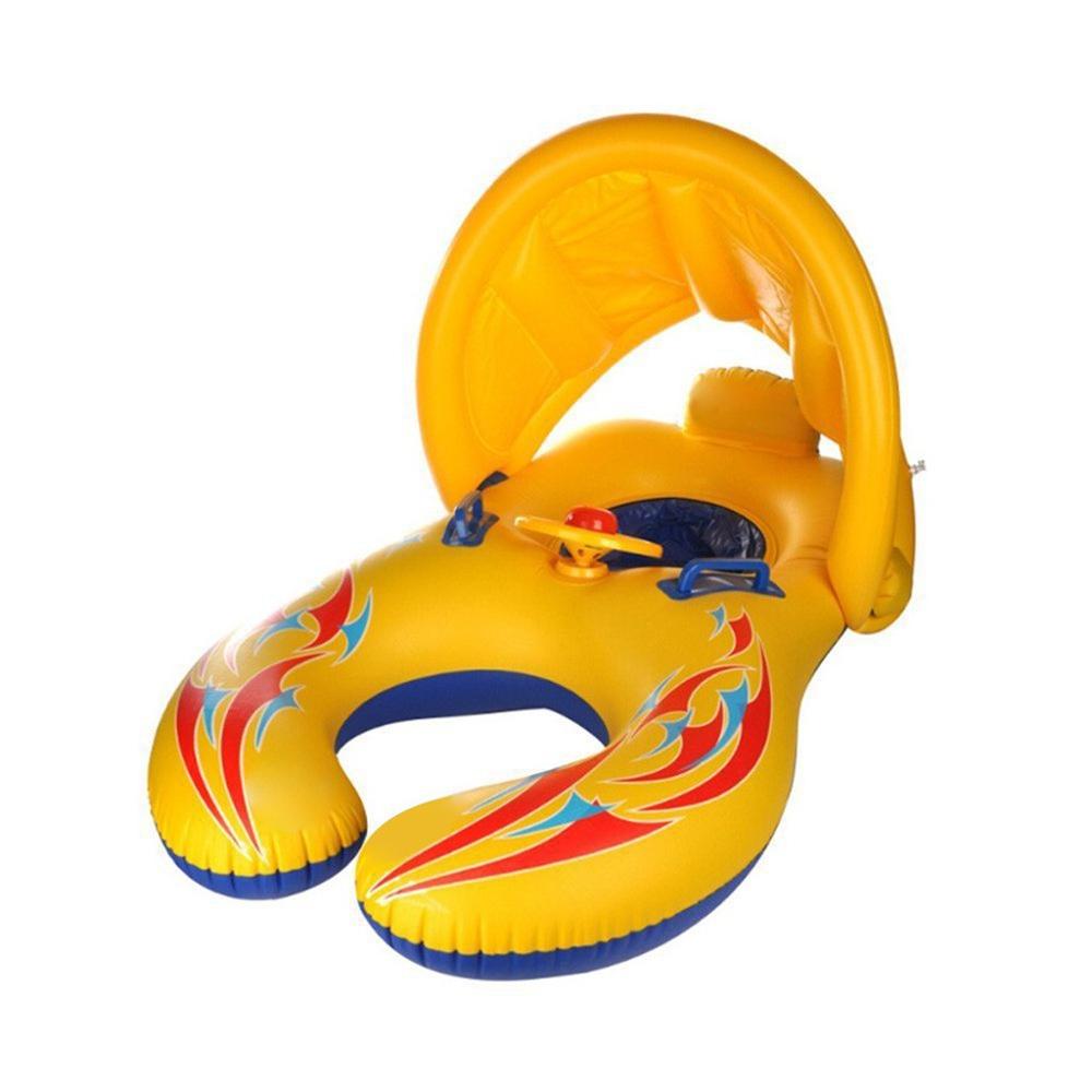 Infant Parent-Child Inflatable Summer Beach Swimming Ring Swimming Pool Floating Safe And Comfortable Water Seat Entertainment