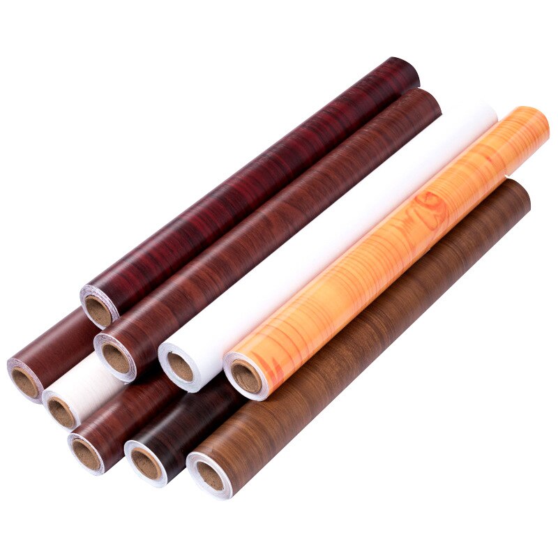 1M Waterdicht Hout Vinyl Behang Roll Zelfklevende Contact Papier Deuren Kast Desktop Moderne Meubels Decoratieve Sticker