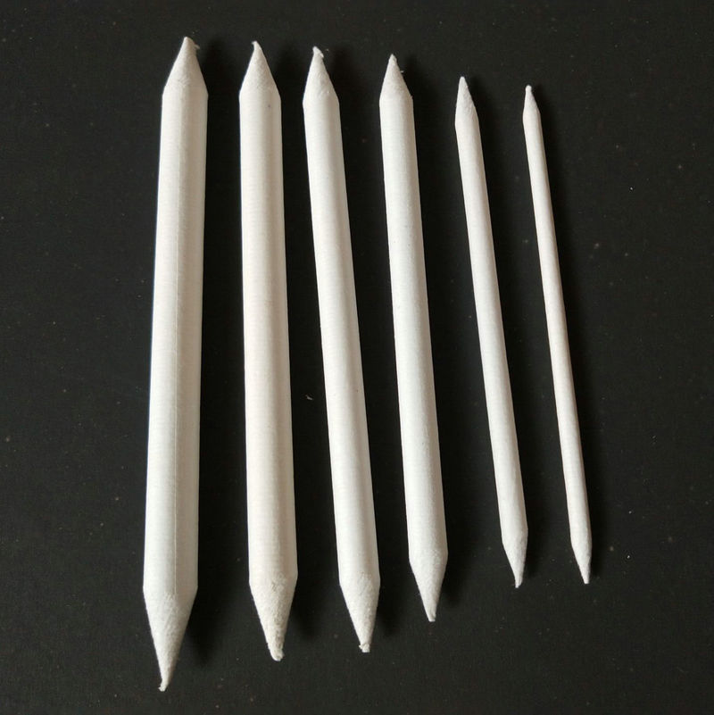 6Pcs Smudge Stump Stick Pastel Blending Tortillon Sketch Art White Drawing Pen Tool Rice Paper