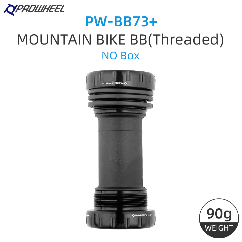PROWHEEL RBB68/BB68/MBB73/BB73 soporte inferior de bicicleta MTB/carretera Hollowtech rodamiento para 68MM 68/73MM Shimano manivela BB: Borgoña