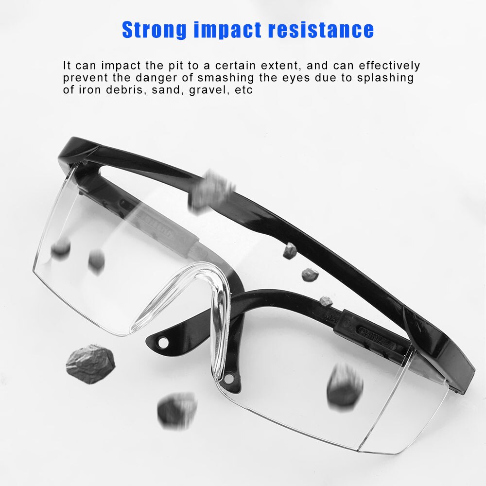 Anti-fog Safety Goggles Foldable Adjustable Anti-Sneeze Liquid Lab Glasses Clear Lens Anti-Droplets Windproof Eye Protection