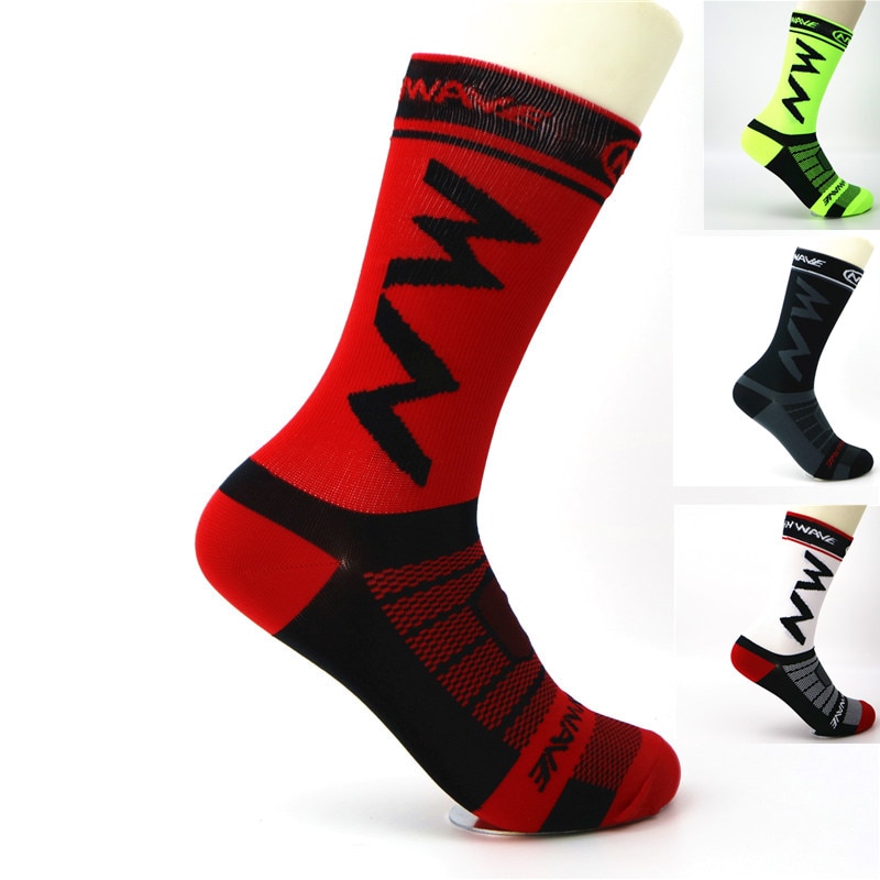 Mens Womens Riding Cycling Socks Bicycle sports socks Breathable Socks Basketball Football Socks Fit for 40-46