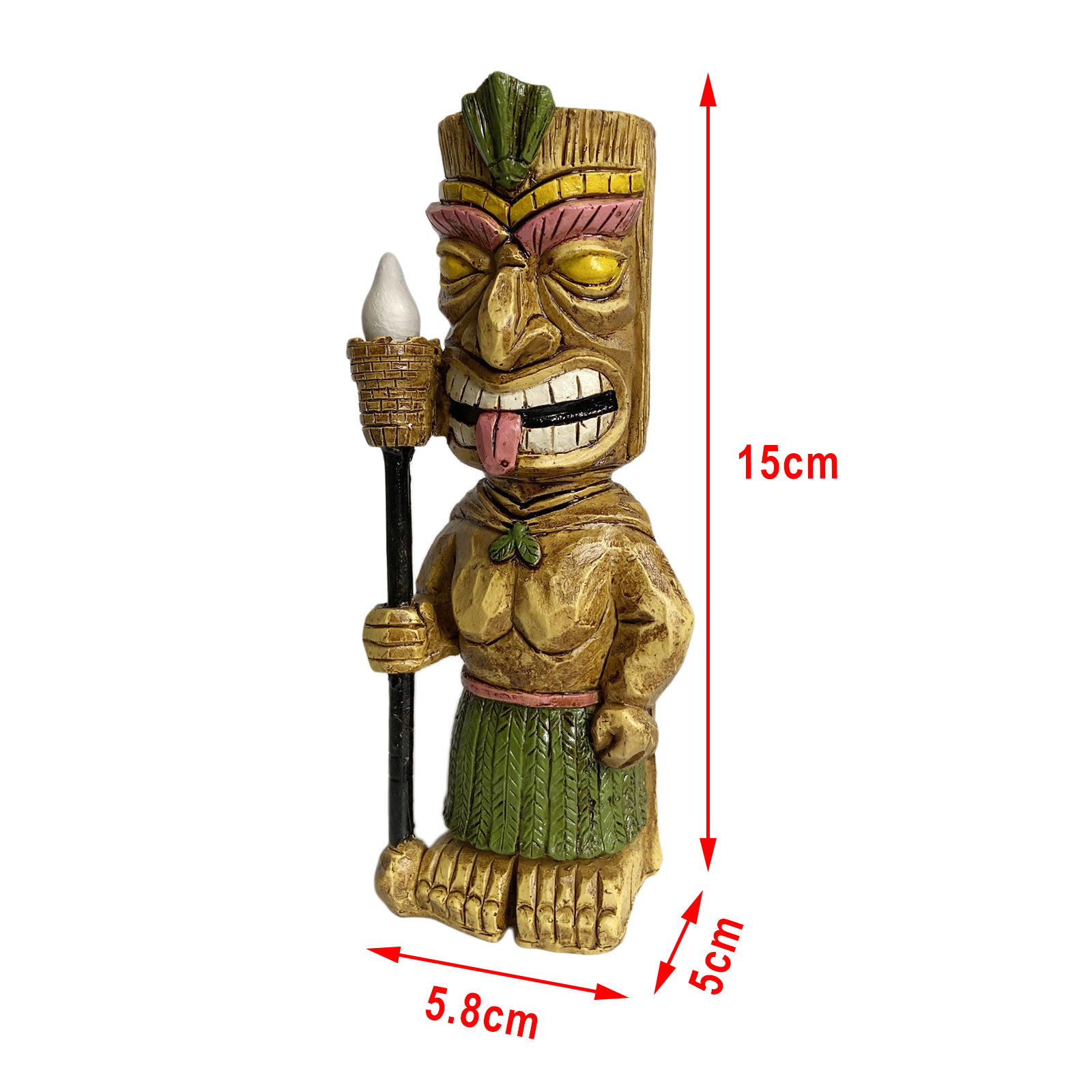 Tiki – lampe solaire LED pour jardin, Patio avec torche scintillante, ornements