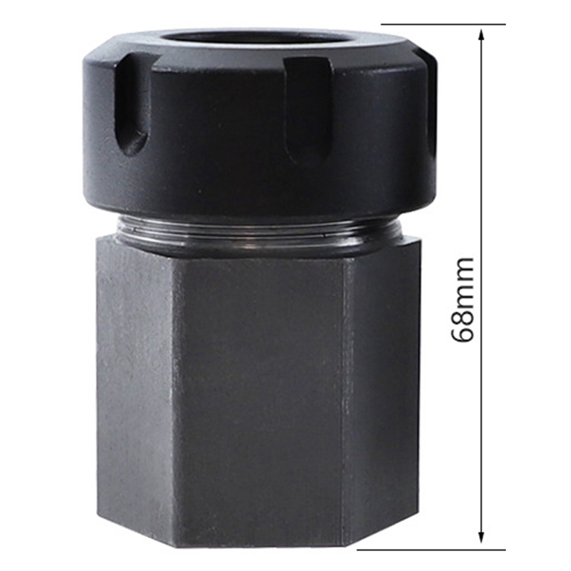 ER-32 Hexagonal Square Shank Collet Chuck Bracket for Motor Shaft Extension Rod of CNC Lathe Engraving Machine