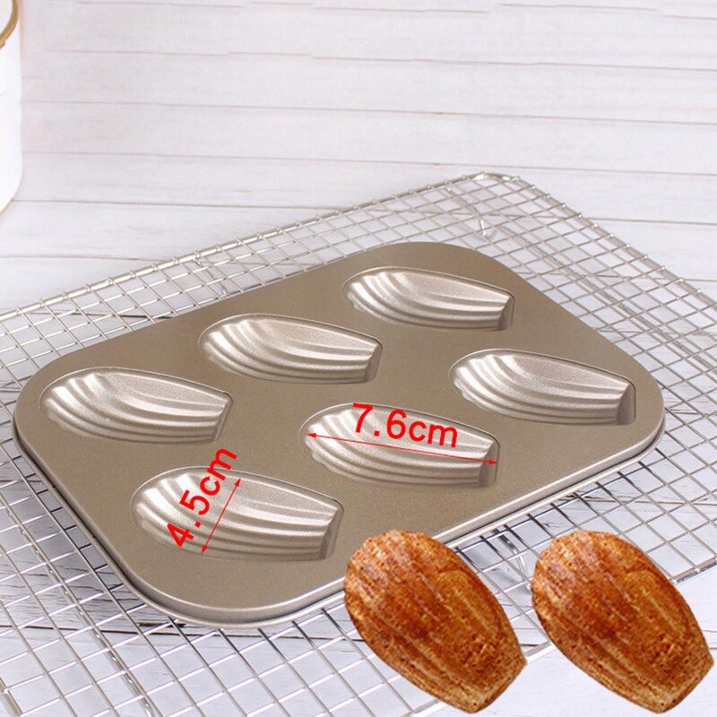 6-Cavity Nonstick Donut Pan Donut Baking Pans Carbon Steel Donut Baking Tray Bagels Mold Maker Cake Biscuit Tin Bakware