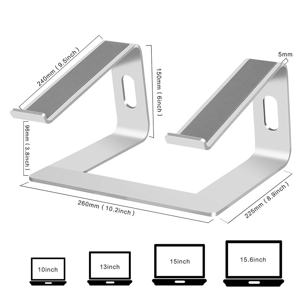 Laptop Stands Rack Draagbare Notebooks Aluminiumlegering Hoogte Verstelbare Beugel Voor Huishoudelijke Computer Accessoires