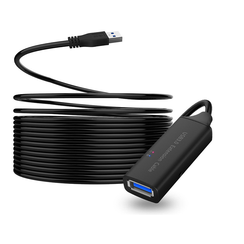 Repetidor activo USB2.0/USB 3,0 Cable de extensión 5M integrado IC Chipset cable de extensión de macho a hembra con amplificador/amplificador