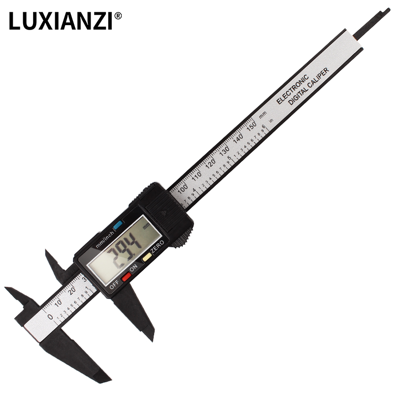 LUXIANZI Plastic Metal Vernier Caliper 0-150mm Micrometer Measuring Tools High-precision Stainless steel LCD Digital Calipers: LXZ919160