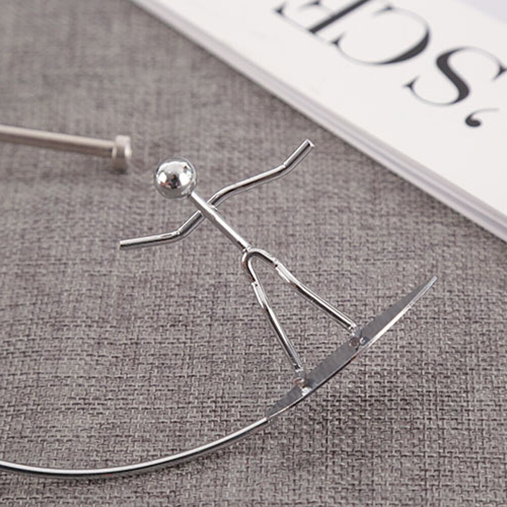 Table Toys Finger Toys Stainless Steel Finger Balance Toys Newton Cradle Weights Mold Metal Craft Surfing Villain Art Swing