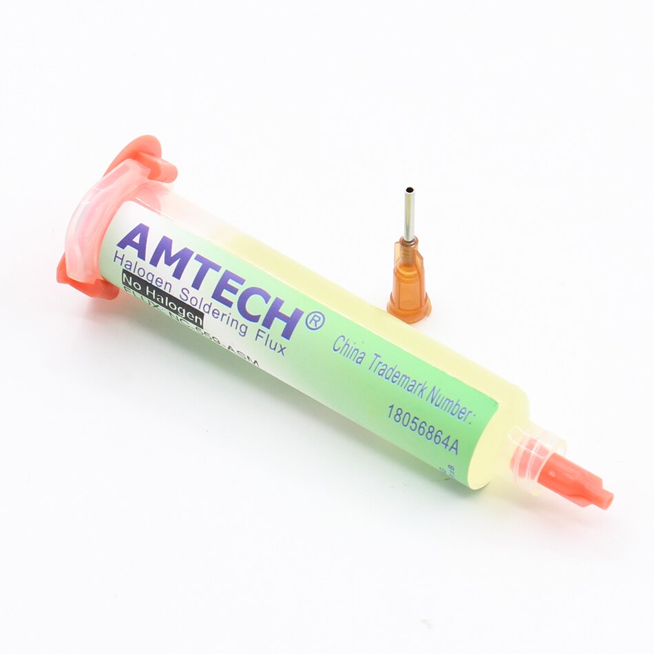 100% Amtech NC-559-ASM Soldeer Flux Reiniging-Gratis Lage Rook Bga Soldeerstation Veelgebruikte + Aluminium Putter + gratis Naalden