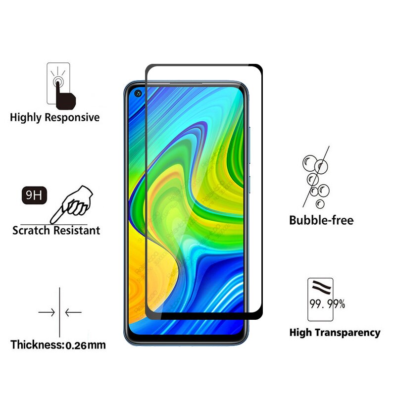 2 個保護ガラスredmi注 9 スクリーンプロテクターxiaomi redmi注 9 ガラスredmy nota 9 ない 9 強化glasカバー安全フィルム