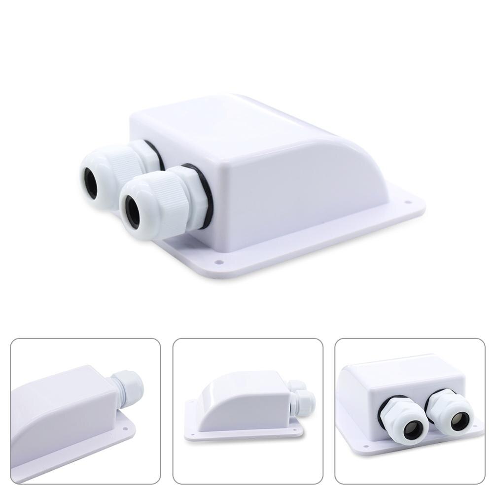 Kabeldoorvoer kabelgoot voor dak, camper, wit, dubbel gat, camper, jacht, auto-accessoires, dubbele kabeldoorvoer kabelgoot zonnepaneel