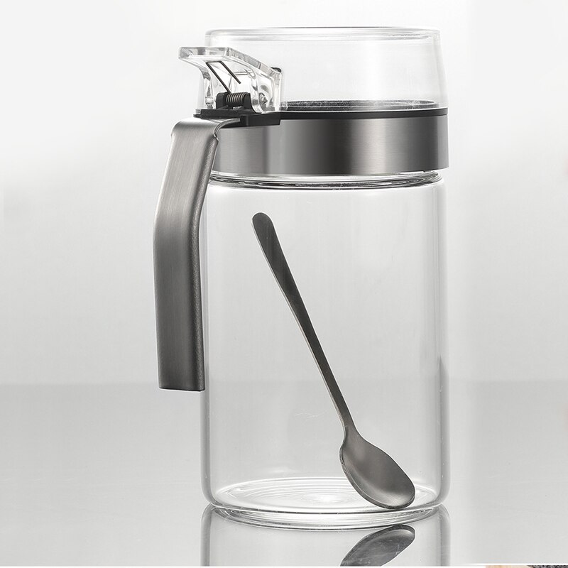 Glas køkken krydderi flaske stor diameter paprika salt peber krydderier arrangør krukke madlavning krydderi beholder tilbehør