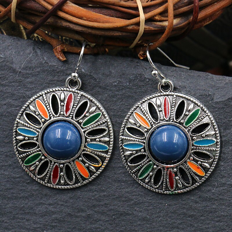 Oorbellen Populaire Oorbellen Mode Bladeren Ingelegd Met Kleur Diamanten Oorbellen: 0111