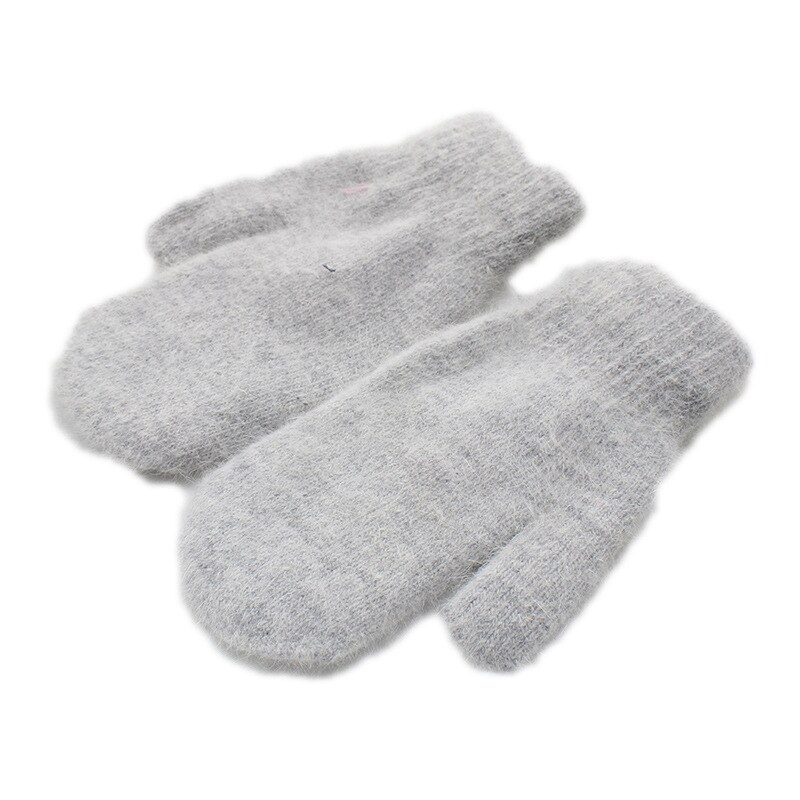 Sparsil Frauen Volle Finger Wolle Warme Handschuhe Winter Verdicken Kalt-beweis Plüsch Handschuhe 2 Schicht Gestrickte Handschuh Weibliche Herbst guantes