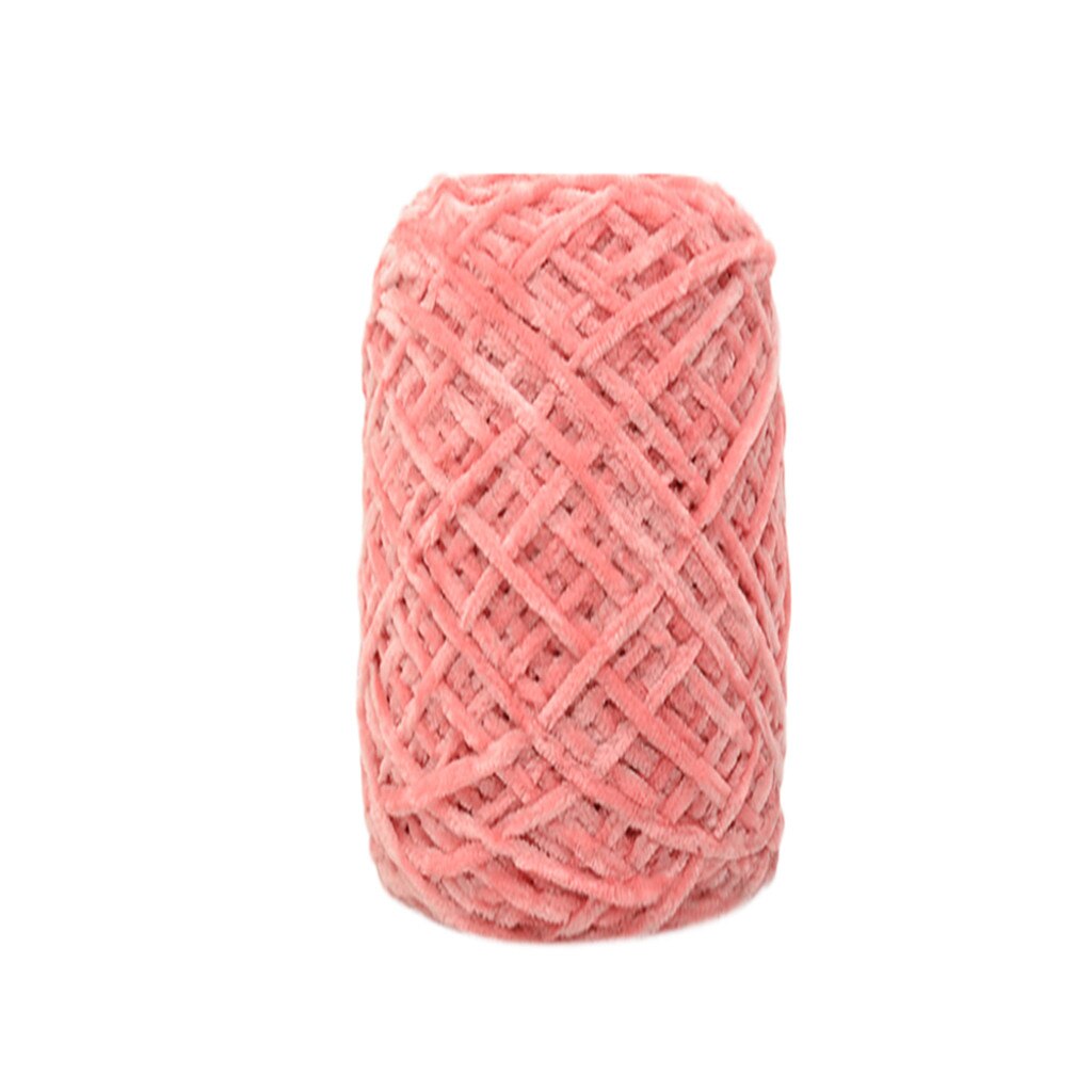 100g or velours itinérant écharpe tricoté à la main laine fil épaisseur chapeau ménage tricot peigné doux bébé fil Crochet # R5: F