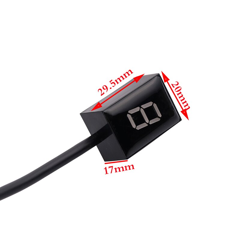 Waterproof Motorcycle Gear Indicator Blue LED Display Motorbike Speed