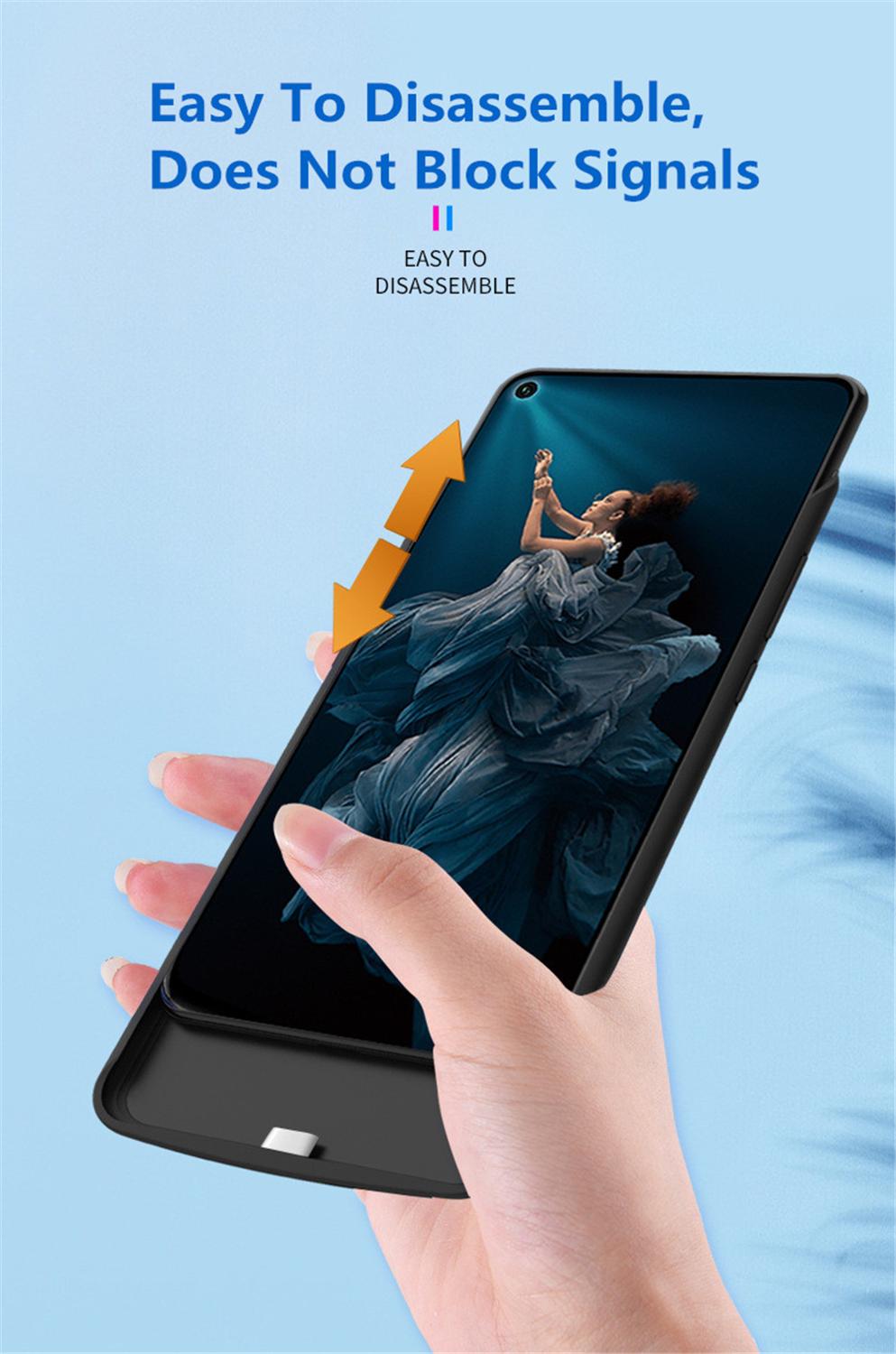 6500mAh Batterie Ladegerät Fällen Für Huawei Nova 5T Extenal Batterie Energie Ladung fallen Für Huawei Nova 5T Energie fallen