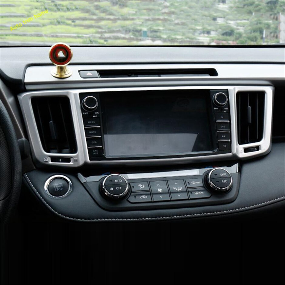 Gear Box Air AC Cup Holder Reading Lights Control Panel Cover Trim For Toyota Rav4 Rav 4 - Interior Accessories Matte
