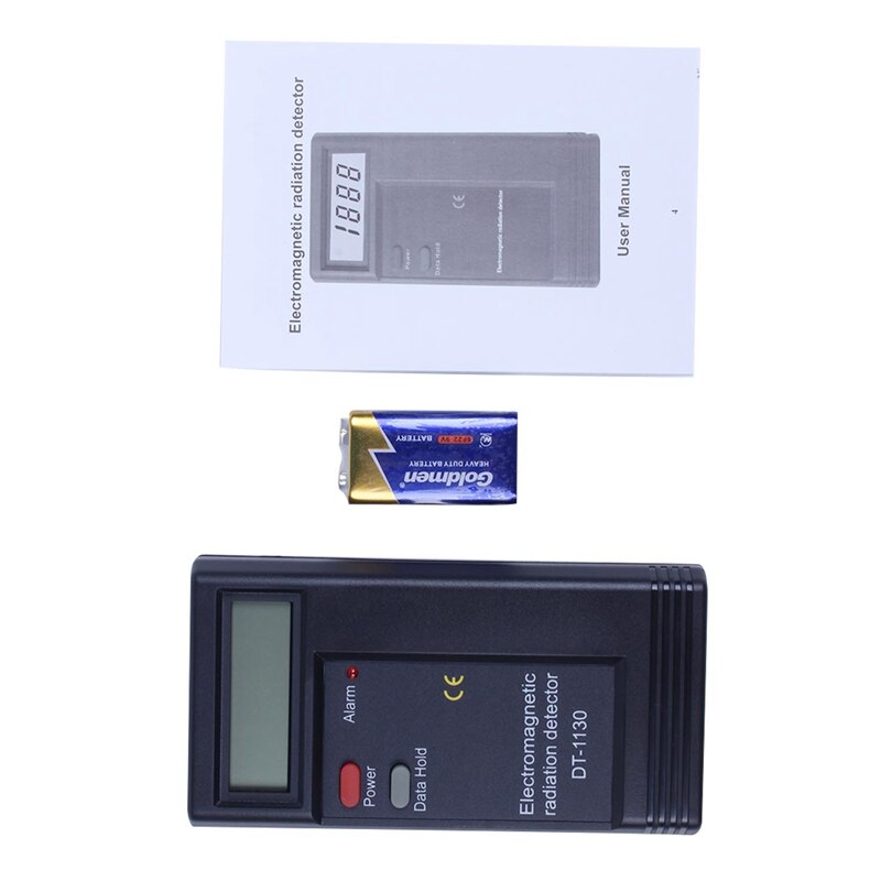 1 Black Plastic Dt 1130 Electromagnetic Radiation Tester Electric Field Strength Tester 