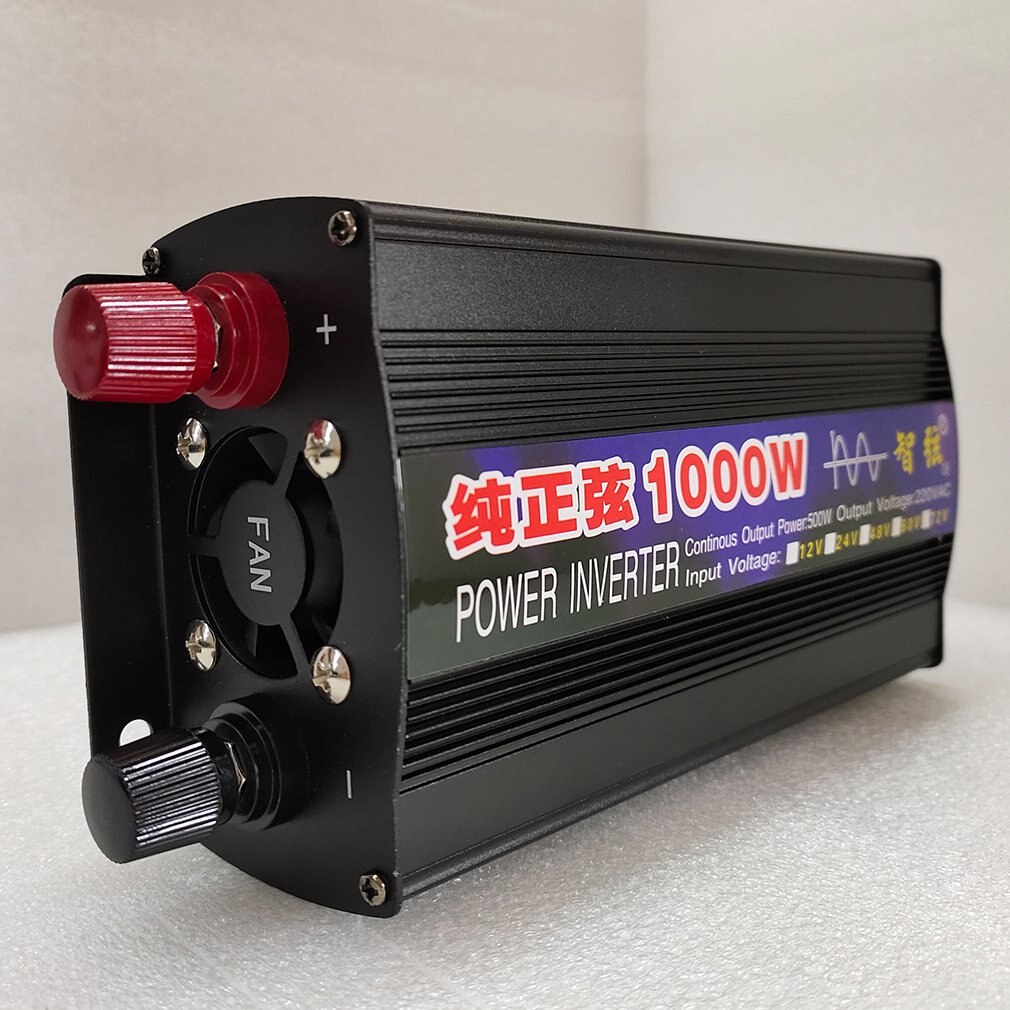 1000w Pure Sine Wave Inverter Smart Power Inverter Single Digital Display Car Inverter Conversion Booster