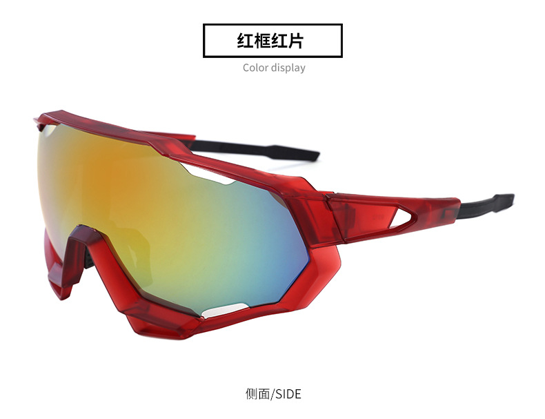 Gafas de ciclismo para hombres gafas de sol de ciclismo coloridas a prueba de viento UV400 gafas de bloqueo ciclismo para ciclismo al aire libre: 2