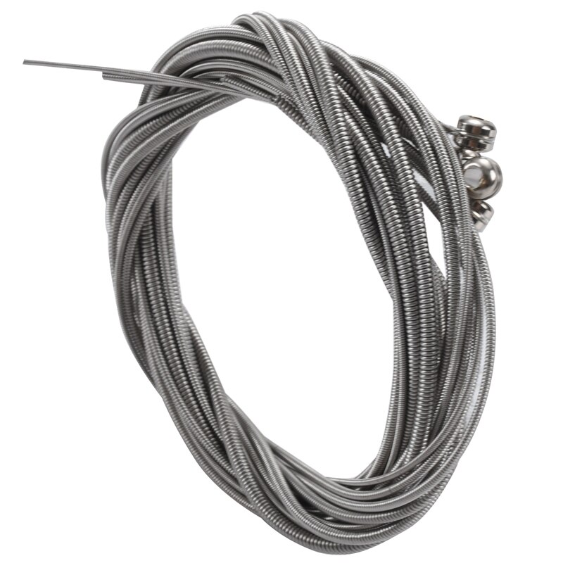 4 Pcs Stainless Steel Bass Strings Bass Guitar Parts Accessories Guitar String Silver Plated Gauge Bass Guitar Music Accessories