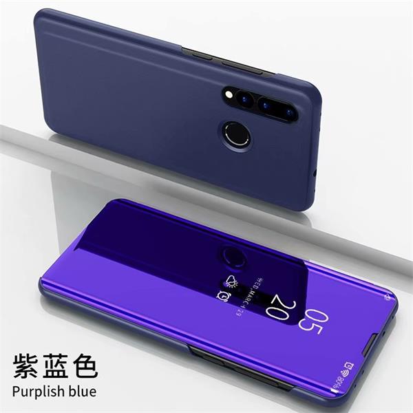 For Huawei Honor 20S Case Luxury Smart Mirror Flip Clear View Cover On Honor20S MAR-LX1H Accessory For Honor 20E Fundas Coque: Honor 20S / Purple Blue