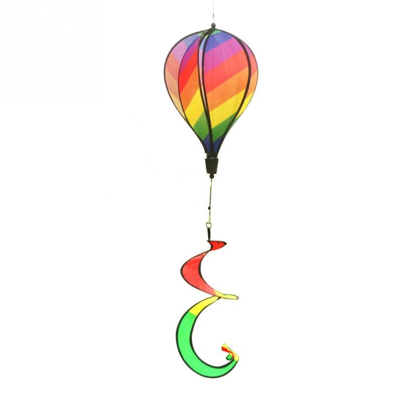 1PC Gestreepte Air Ballon Voor Kinderen Speelgoed Willekeurige Kleur Wind Spinner #0705