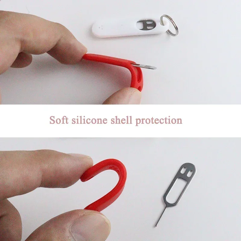 Spilla per rimozione chiave scheda SIM Portachiavi creativo Accessori per strumenti di rimozione anti-smarrimento adatti per l'apertura del vassoio della scheda tavoletta smartphone