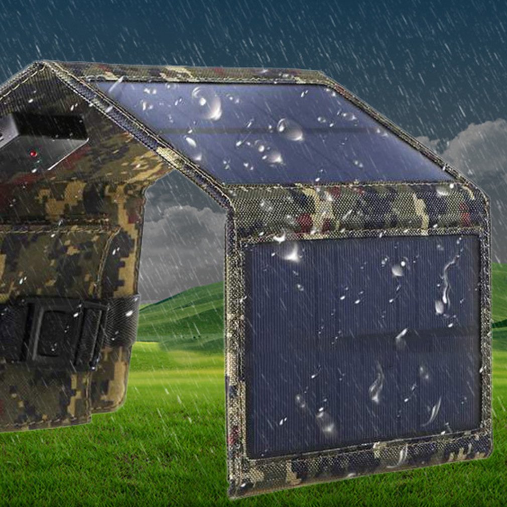 Outdoor Usb Efficiënte Zonnepanelen Draagbare Vouwen Waterdicht Zonnepaneel Praktische Duurzaam Charger