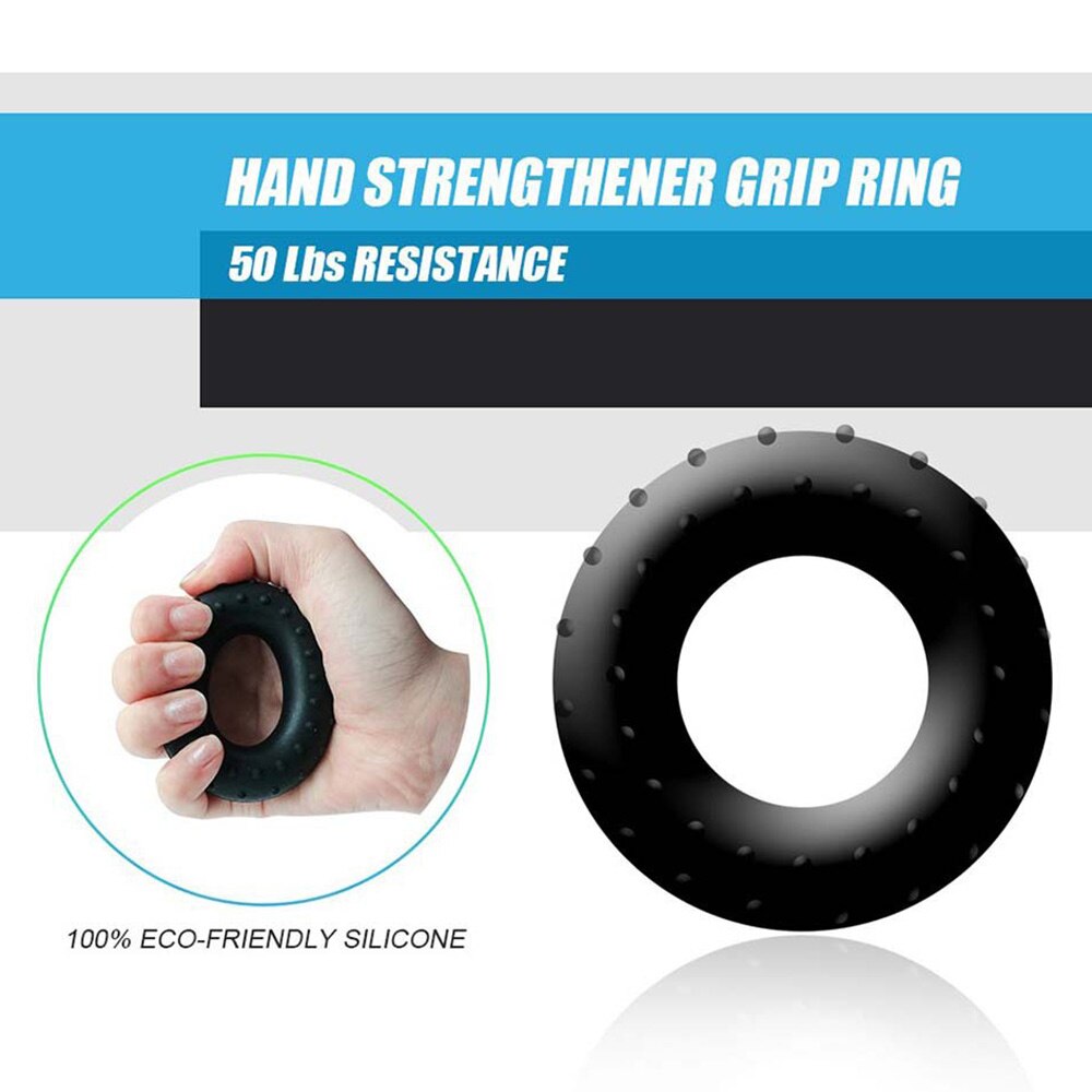 5 stücke Hand Griff-stärkungsmittel trainieren Bausatz Unterarm Griff Ball Ring Einstellbaren Widerstand Hand Greifer Finger Trainer Bahre