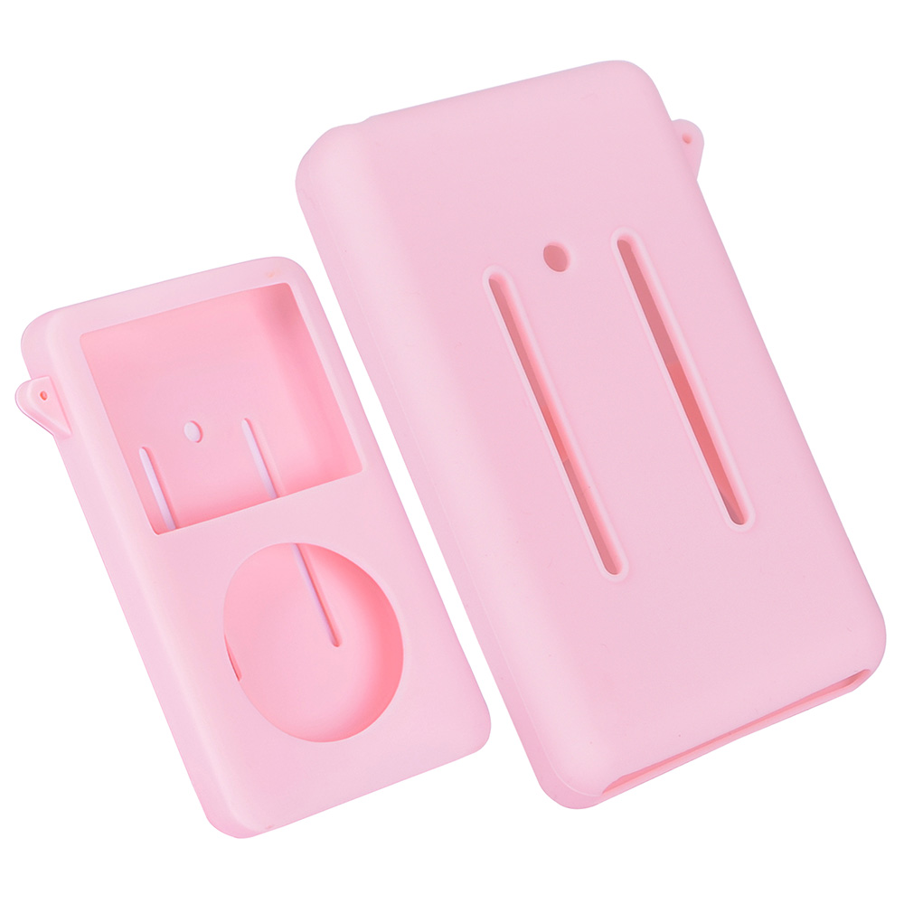 Silicone Case Cover for Apple iPod Classic 6th 7th 80GB 120GB Thin 160GB iPod Video 5th 30GB + Protective Film(10.5mm Thickness): Lavender