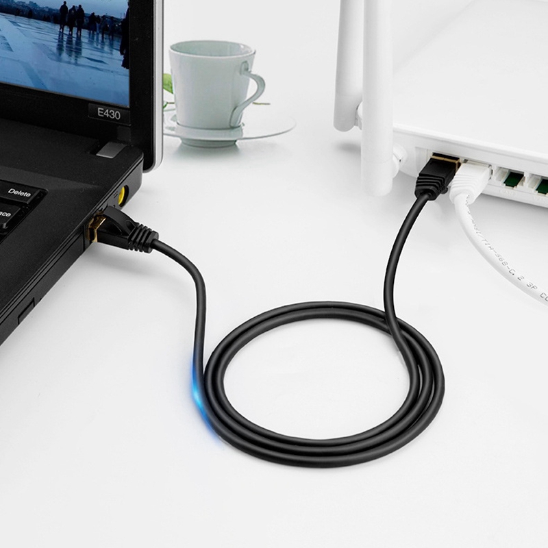 Cat8 Ethernet Cable 40Gbps Compatible Cat6e Anti Shielding 26AWG Gold Plated RJ45 Connector For Router Switch