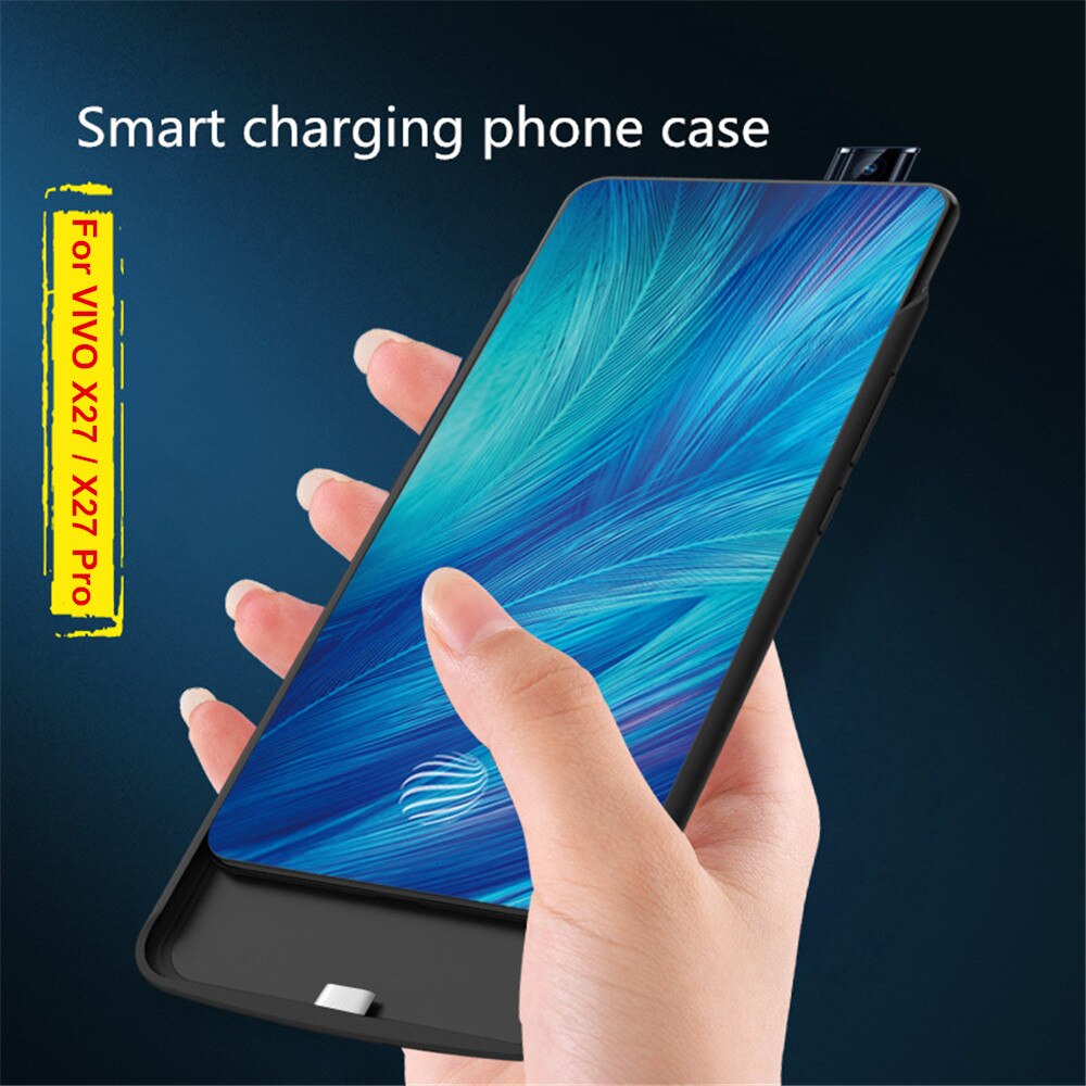 6500Mah Draagbare Power Bank Case Voor Vivo X27 Pro Extended Telefoon Batterij Power Case Voor Vivo X27 Batterij charger Cover