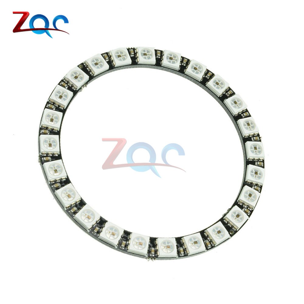 WS2812B Module Strip 24 Bits 24 X WS2812 5050 RGB LED Ring Lamp Light with Integrated Drivers RGB 24 For Arduino