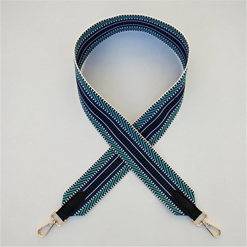 Colorido cinto de couro feminino saco acessórios arco-íris tecido ajustável alça para bolsa alça de ombro de náilon alças w211: I