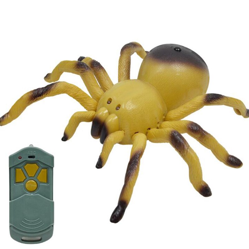 Infrared Remote Control Crawling Spider Toy Electric Walking Simulation Spider Spoof Electric Two-Way Remote Control Spider Toy: Default Title