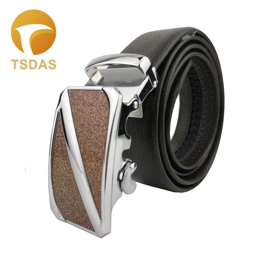 Automatische gesp voor heren leren riem zilver heren riemgesp