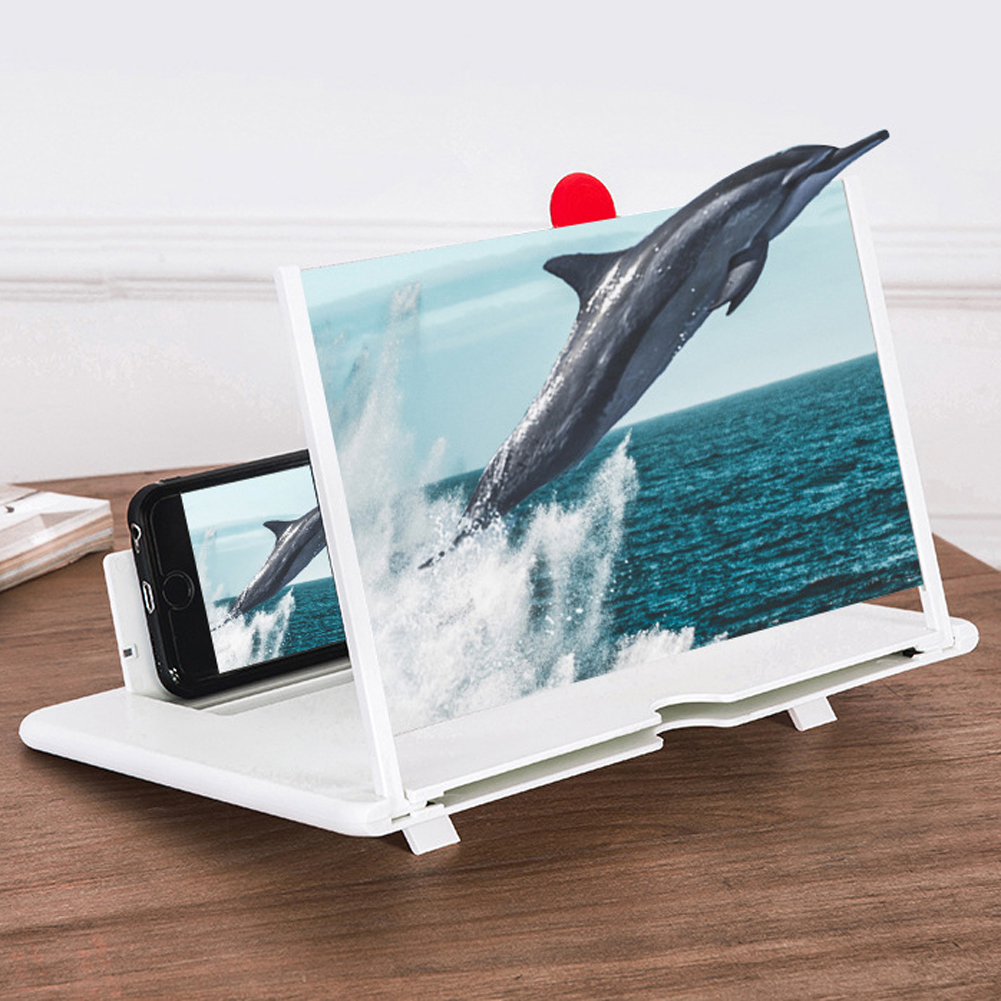 Enlarged Eye Protection Movie Phone Holder 12 Inch Folding Adjustable Angle 3D Phone Screen Magnifier HD Non Slip with Bracket