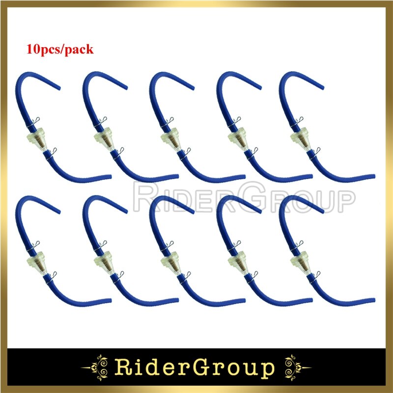 380mm paliwa urządzenie do czyszczenia filtrów rura wąż linia do atv quad Pit motor terenowy gokart Buggy: Blue 10pcs