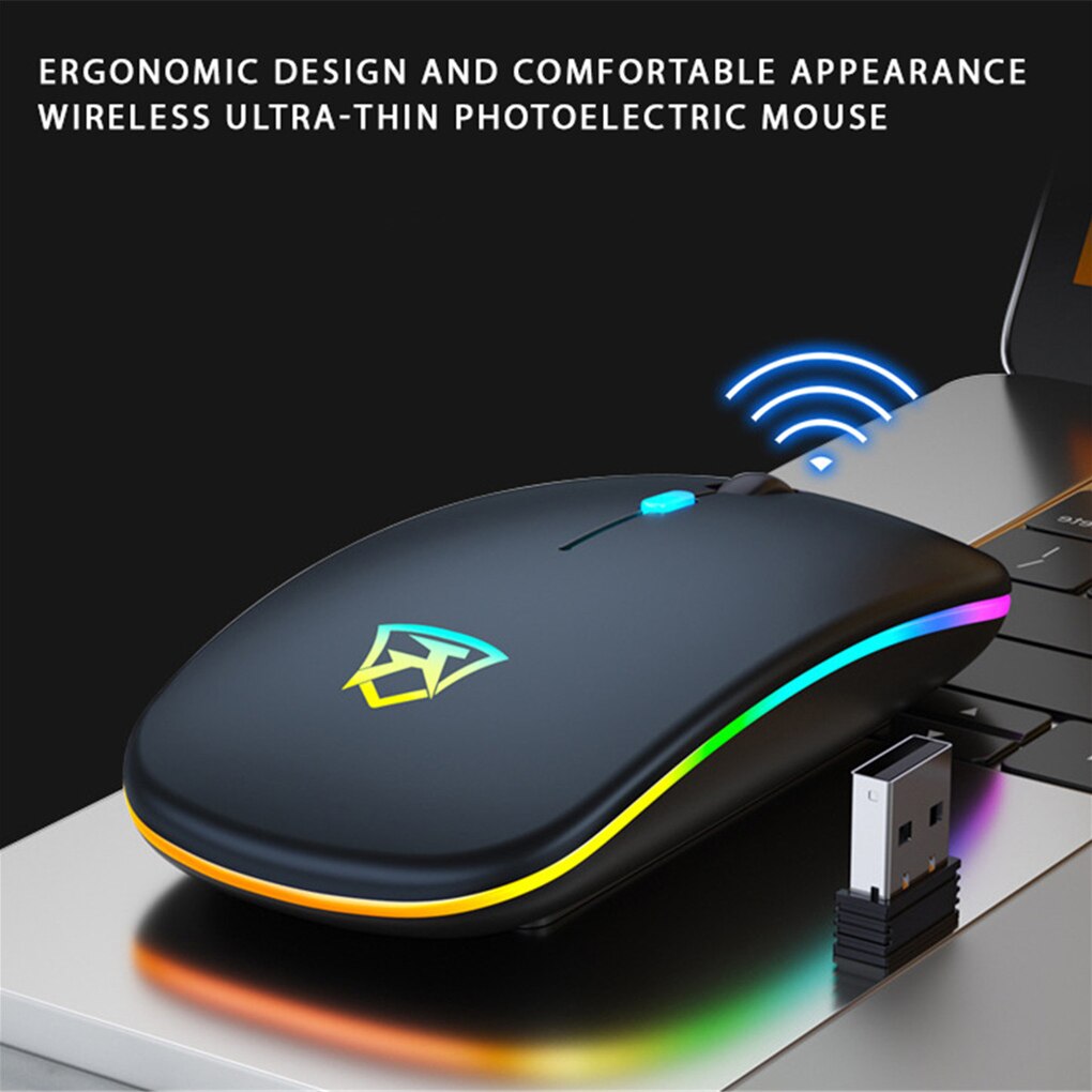 Mouse Wireless Silent LED Backlit Mice USB Optical Ergonomic Gaming Mouse PC 1600DPI 2.4GHz Computer Mouse For Laptop PC