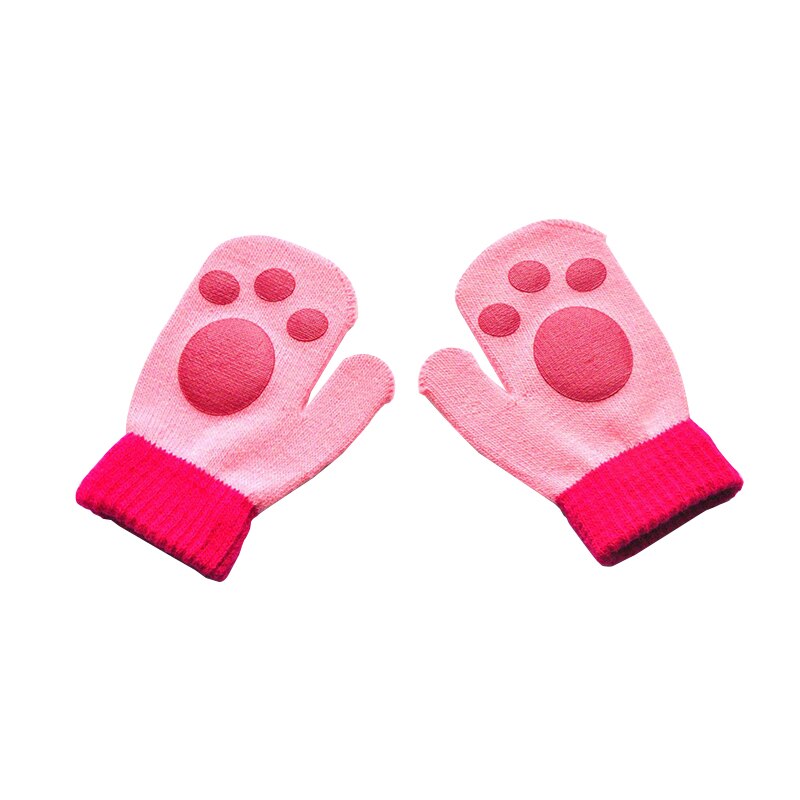 Balleenshiny Winter Warme Handschoenen Voor Kinderen 1-5 6 Kleuren Verdikte Kinderen Warme Handschoenen Baby Wanten Voor jongens Meisjes: 3
