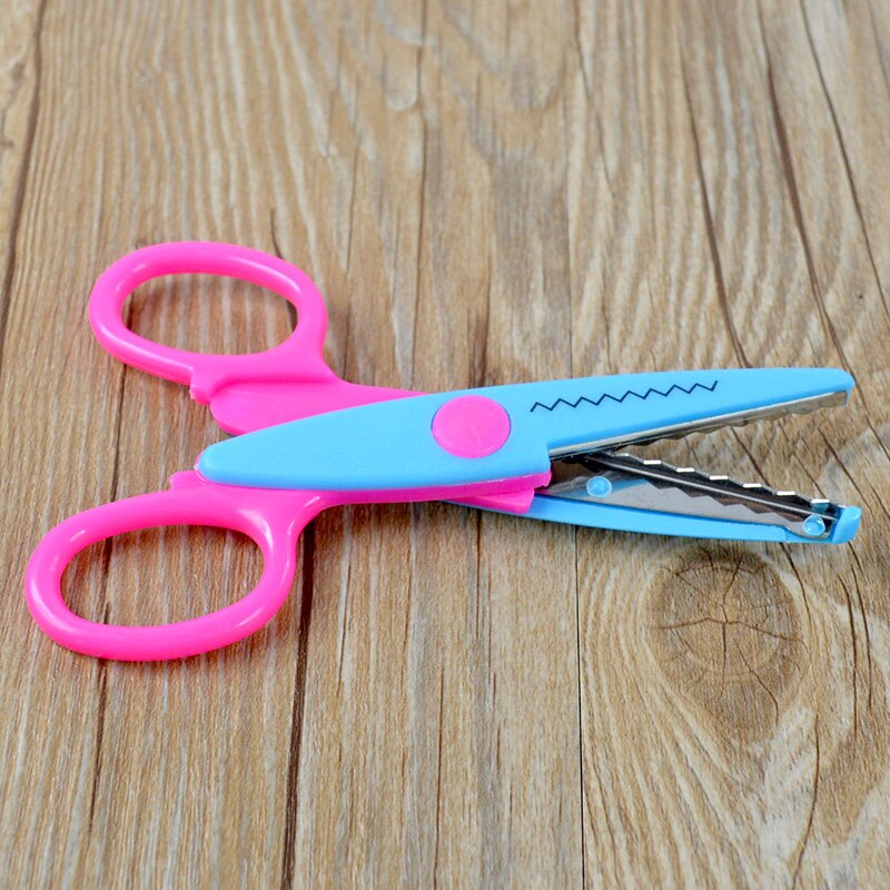 10Pcs/Lot Safety Curved Patterns Shaped Scissors Edges Cutting Scissors Kid Paper Cut For Children DIY