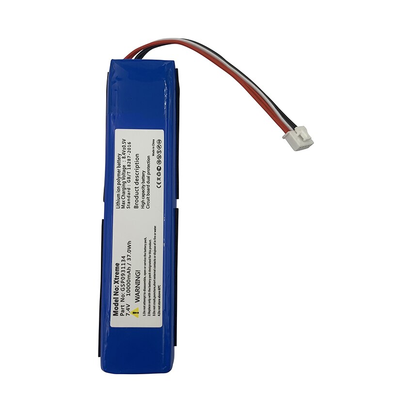 100% d&#39;origine 10000mAh Remplacement 7.4V Batterie Pour JBL Xtreme / Xtreme 1 / Xtreme1 Pack Enceinte GSP0931134 Bateria