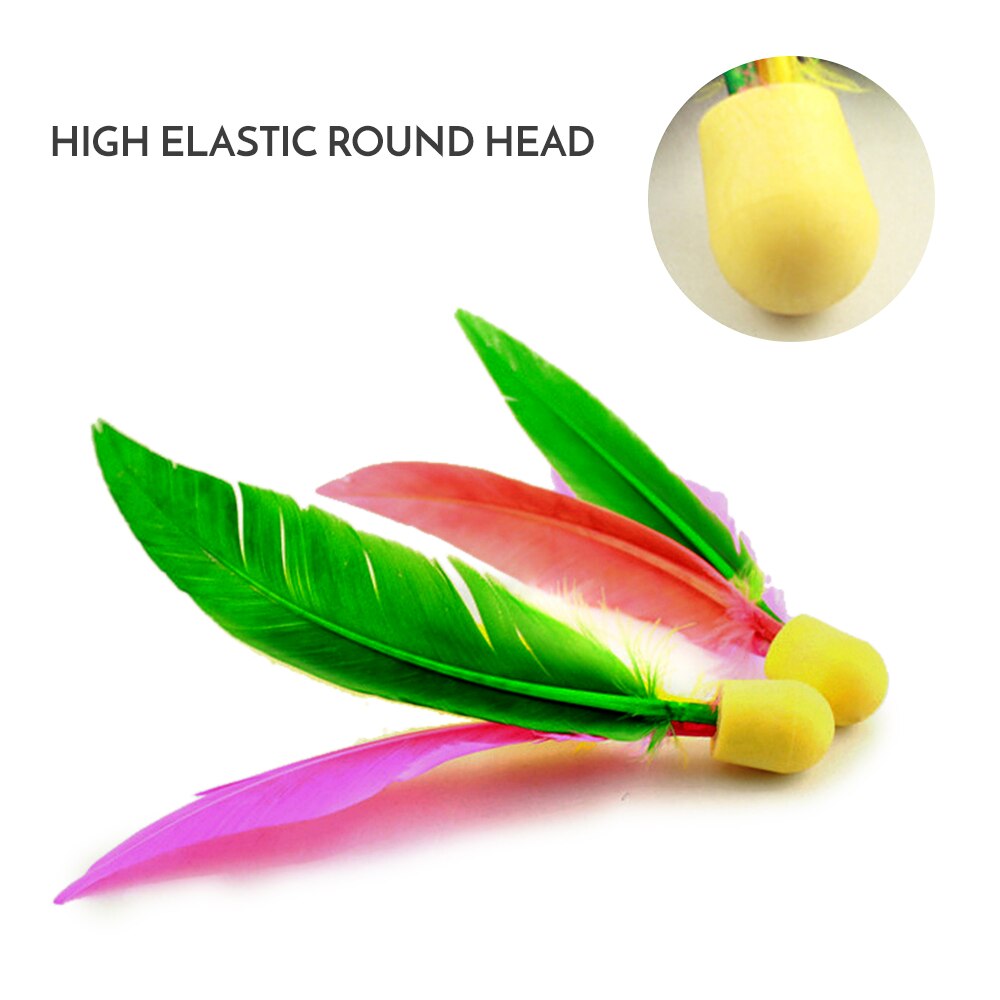 Fun Cricket Badminton Racket 7MM Big Badminton Racket Seven Layers of High-grade Poplar Wood Beach Racket With 2 Balls Indoor