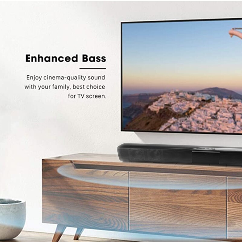 40W 20W Draadloze Bluetooth Soundbar Stereo Speaker Home Theater Tv Geluid Bar Subwoofer Muziekspeler