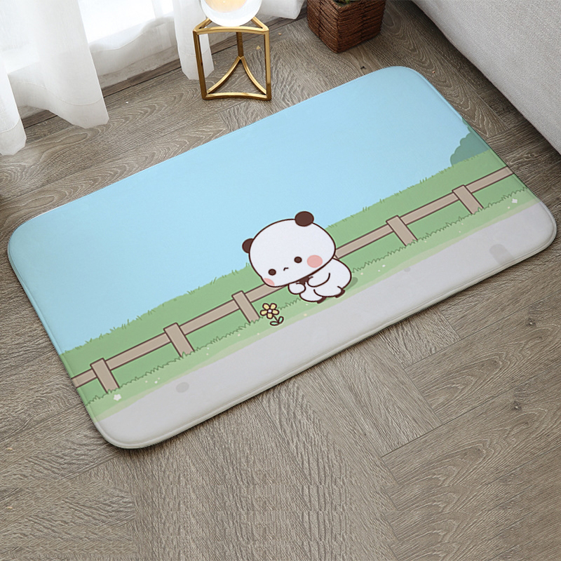 Tapis non ald de petite taille pour la décoration de la maison, porte d'entrée, virus, balcon, sol de la salle de bain, bienvenue, chambre à coucher: 1000 millimètres x 1000 millimètres / MULTI