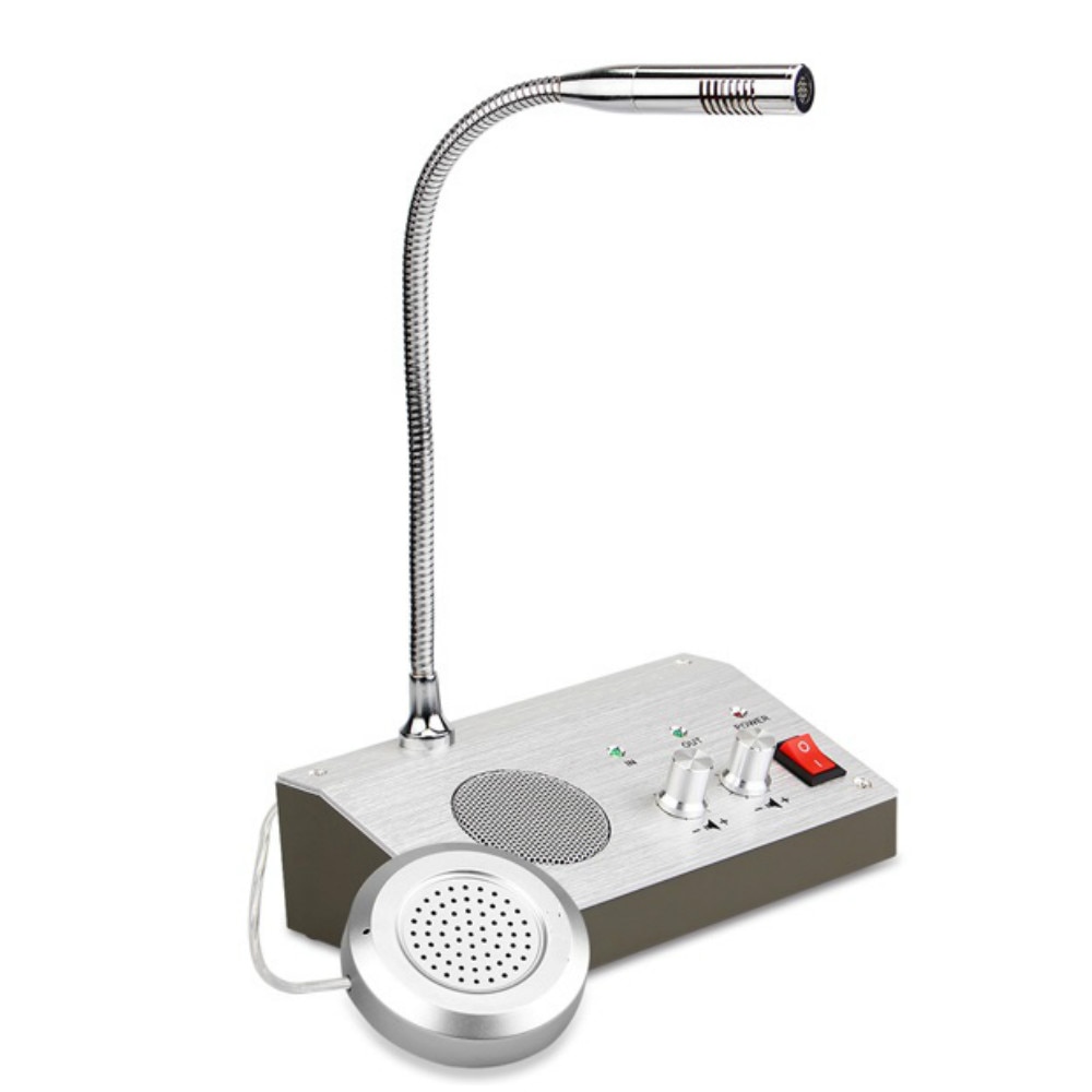 Two Way Bank Counter Window Intercom System Speaker walkie talkie Nurse Station Bus Ticket Station