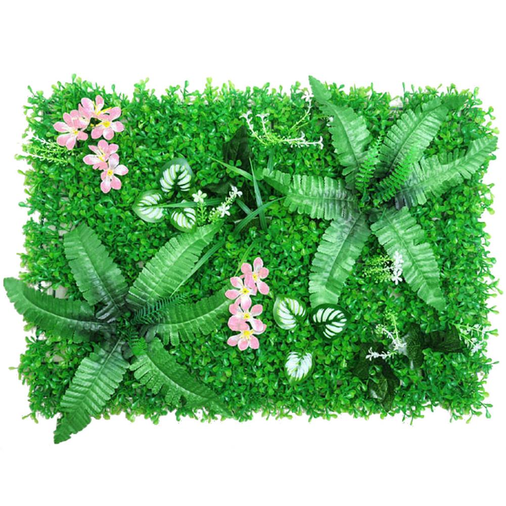 Artificial Leaf Hedge Board 40x60CM Plant Hedge Panel Noise Reduction UV Protected Privacy Fence Screen For Backyard Garden Deco: B